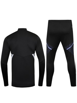 Juventus tracksuit black soccer pants suit sports set zip necked cleats men's clothes football training kit 2022-2023