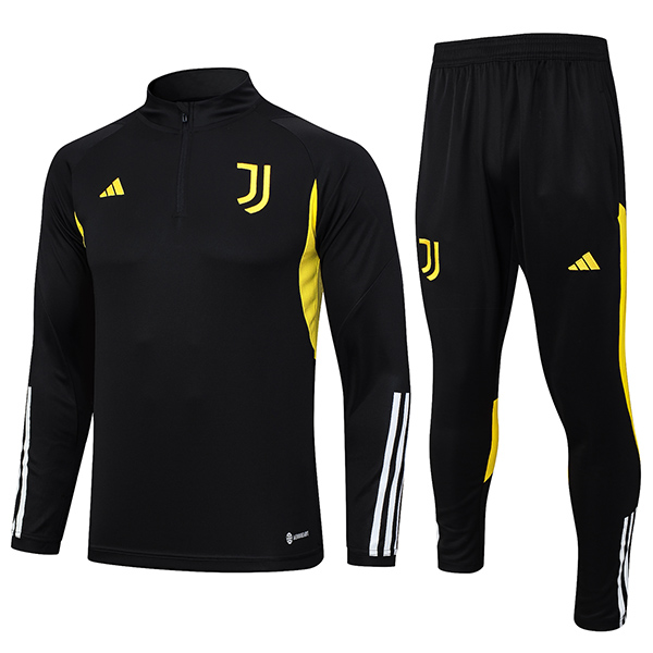 Juventus tracksuit black soccer suit sports set zipper-necked uniform men's clothes football training kit 2023-2024