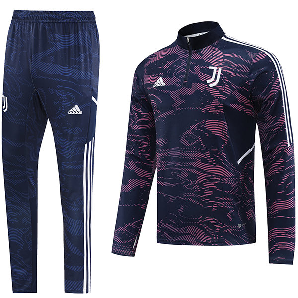 Juventus tracksuit football sportswear tracksuit full zipper uniform men's training blue red outdoor soccer kit 2022-2023