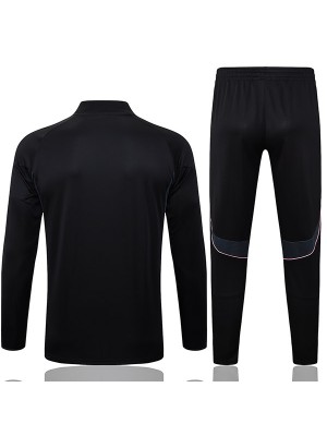 Juventus tuta da calcio tuta sportiva set cerniera collo uniforme verde acqua nero abbigliamento da uomo kit allenamento calcio 2025-2026