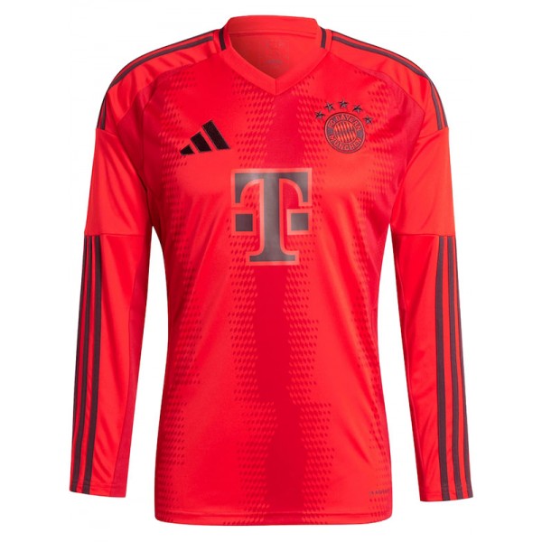 Bayern munich maglia a maniche lunghe da casa uniforme da calcio prima divisa sportiva da uomo kit da calcio maglia superiore 2024-2025