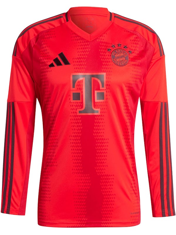 Bayern munich maglia a maniche lunghe da casa uniforme da calcio prima divisa sportiva da uomo kit da calcio maglia superiore 2024-2025