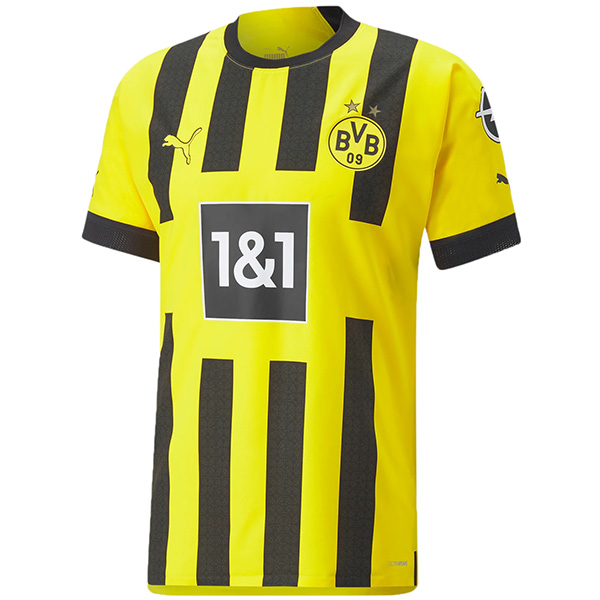 Borussia dortmund home jersey soccer uniform men's first sports football kit tops shirt 2022-2023