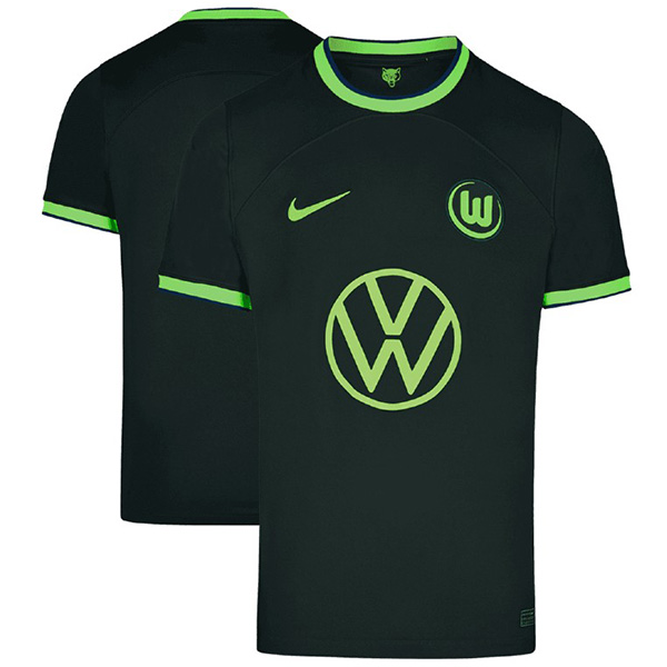 Wolfsburg away jersey soccer uniform men's second sportswear football kit top sports shirt 2022-2023