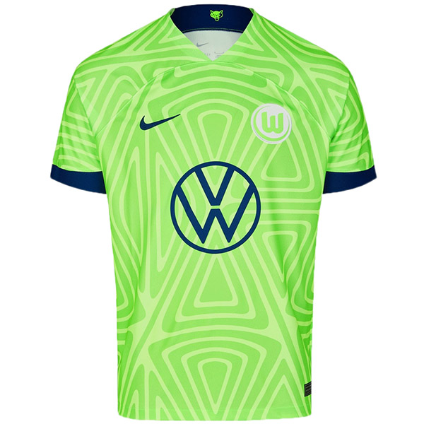 Wolfsburg home jersey soccer uniform men's first sportswear football kit top sports shirt 2022-2023