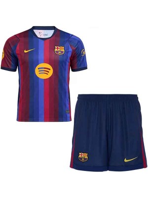 Barcelona home kids kit childrens jersey 2026-2027