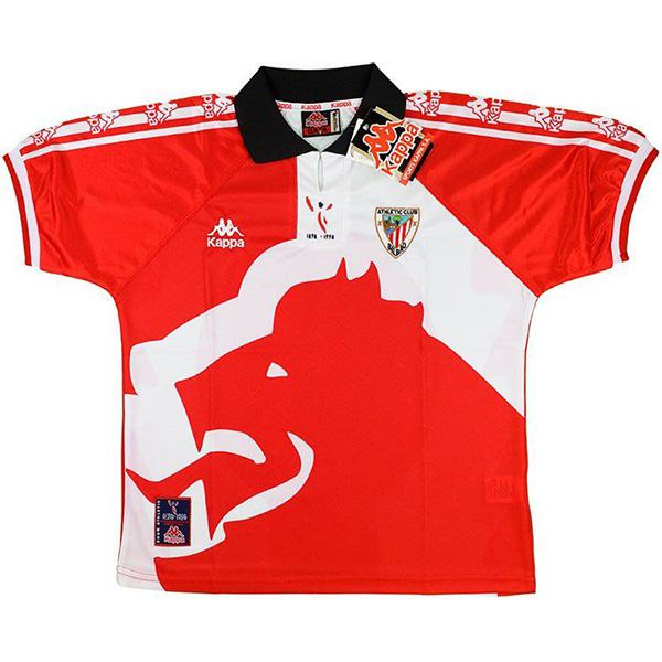 Athletic Bilbao home retro jersey vintage soccer match men's first sportswear football tops sport shirt 1998
