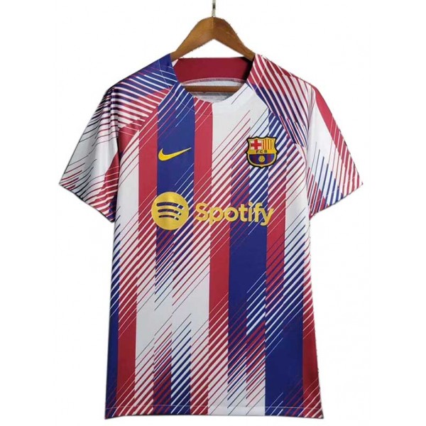 Barcelona maglia da allenamento pre-partita uniforme da calcio abbigliamento sportivo da uomo maglia sportiva 2024-2025