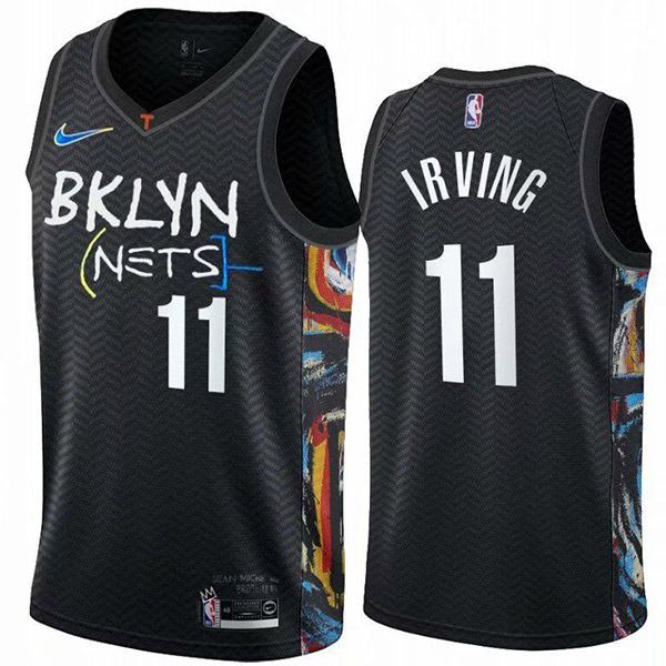 Brooklyn Nets 11 Kyrie Irving nba basketball swingman city jersey black ...