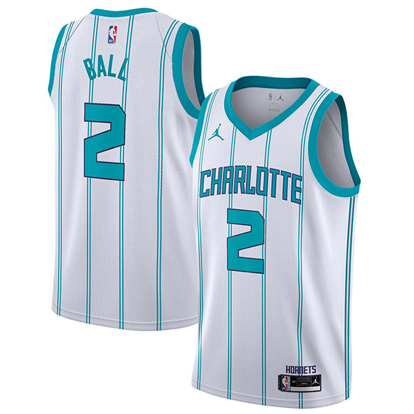 Charlotte Hornets 2 LaMelo Ball jersey 75th city basketball uniform ...