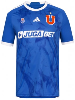 Universidad de Chile home jersey soccer uniform men's first football kit sports top shirt 2024-2025