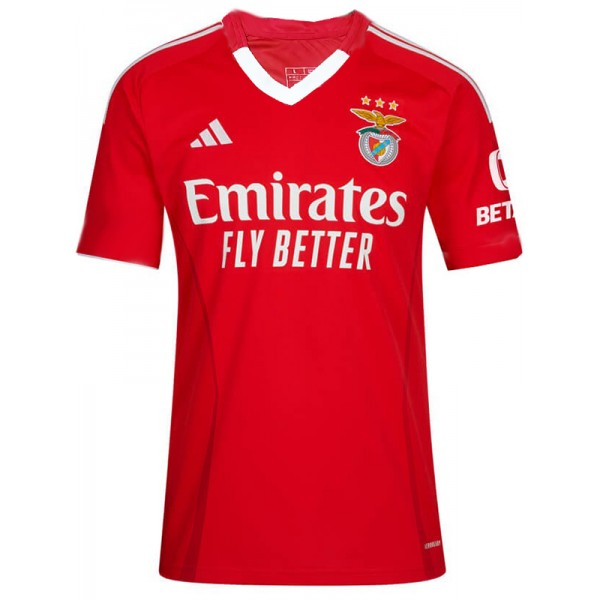 Benfica home jersey soccer uniform men's first sports football kit top shirt 2024-2025