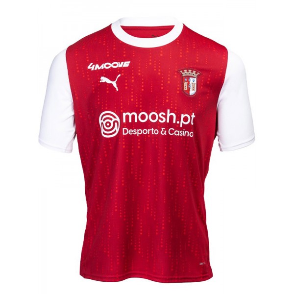 Braga home jersey soccer uniform men's first football kit sports top shirt 2023-2024