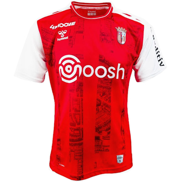 Braga home jersey soccer uniform men's first football kit top sports shirt 2022-2023