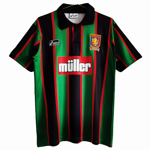 Aston villa away retro jersey second soccer kits men's sportswear football tops sport shirt 1993-1995