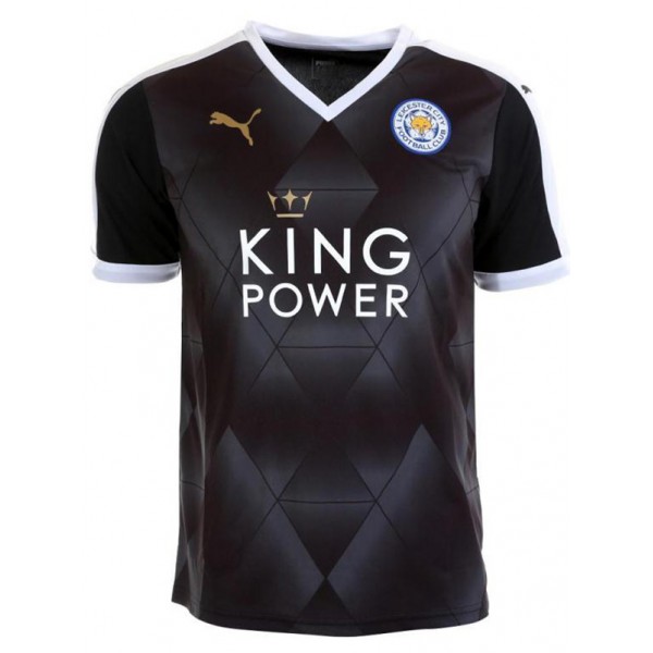 Leicester city away retro jersey soccer uniform men's second sportswear football kit top shirt 2015-2016
