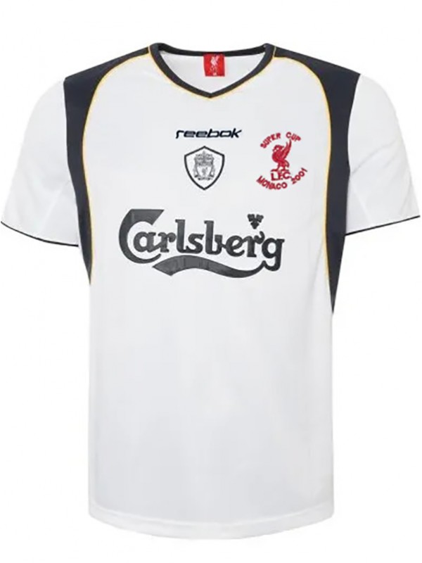 Liverpool maglia retrò da trasferta Seconda divisa da calcio per abbigliamento sportivo da uomo, divisa da calcio 2001-2002