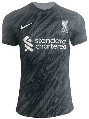 Liverpool goalkeeper jersey black soccer uniform men's football kit sports top shirt 2024-2025