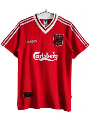 Liverpool home retro jersey soccer uniform men's first football kit sports top shirt 1995-1996