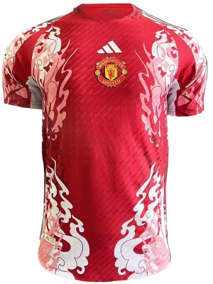 Manchester united special jersey player verion red soccer uniform men's football kit tops sport shirt 2024-2025