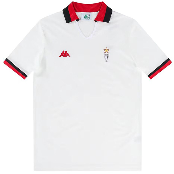 AC milan away jersey soccer uniform men's second sportswear football kit top shirt 1989-1990