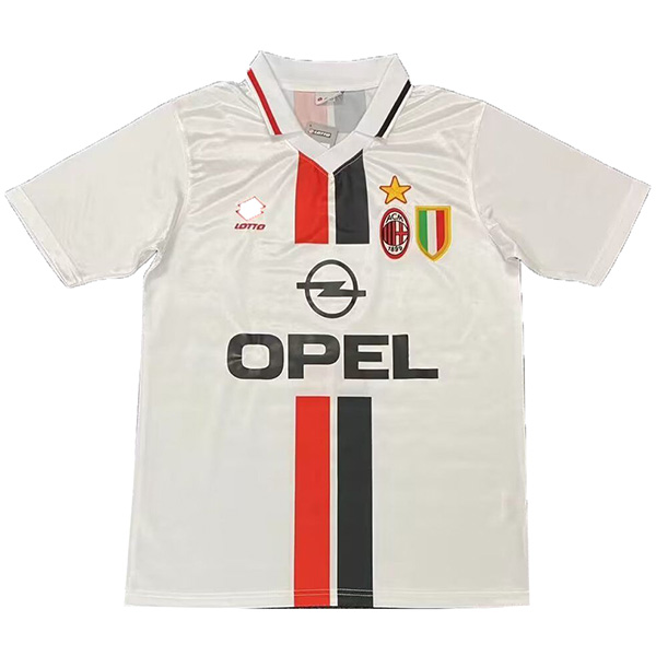 AC milan away retro jersey champion second soccer uniform men's football kit top shirt 1995-1997