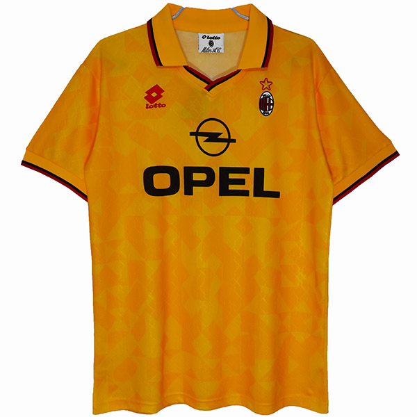 AC milan away retro jersey soccer uniform men's second football top shirt 1995-1996