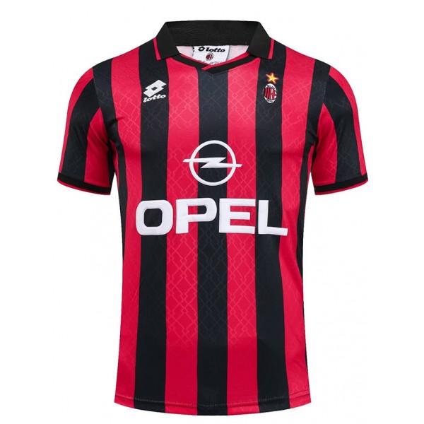 AC milan maglia storica casalinga del Milan prima maglia da calcio da uomo della divisa da calcio 1995-1996