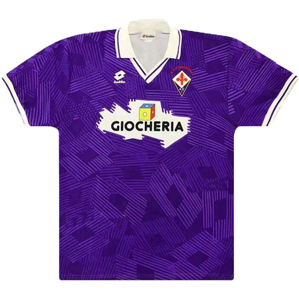 ACF Fiorentina home retro soccer jersey maillot match men's first sportswear football shirt 1991-1992