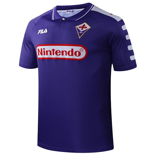 ACF Fiorentina home retro soccer jersey maillot match men's first sportwear football shirt 1998-1999