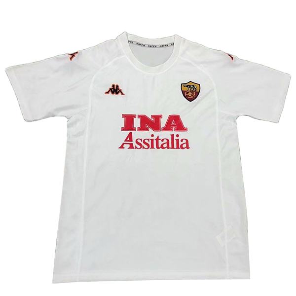 AS roma away retro soccer jersey maillot match men's second sportwear football shirt 2000-2001