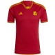 AS Roma home jersey soccer uniform men's first football kit tops sport shirt 2023-2024