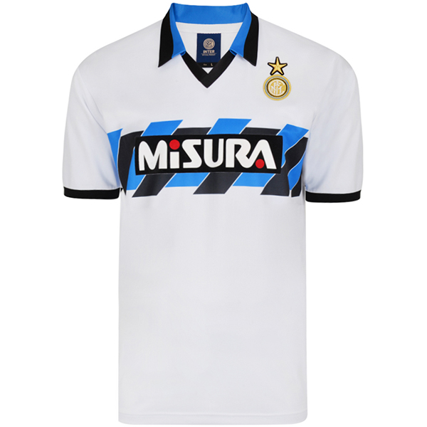 Inter milan away retro jersey soccer uniform men's second football tops shirt 1990-1991