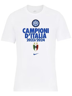 Inter milan campioni d'italia t-shirt white jersey soccer uniform men's sportswear football kit top shirt 2023-2024