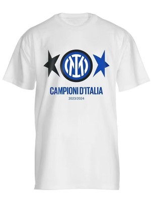 Inter milan campioni d'italia t-shirt jersey white soccer uniform men's sportswear football kit top shirt 2023-2024