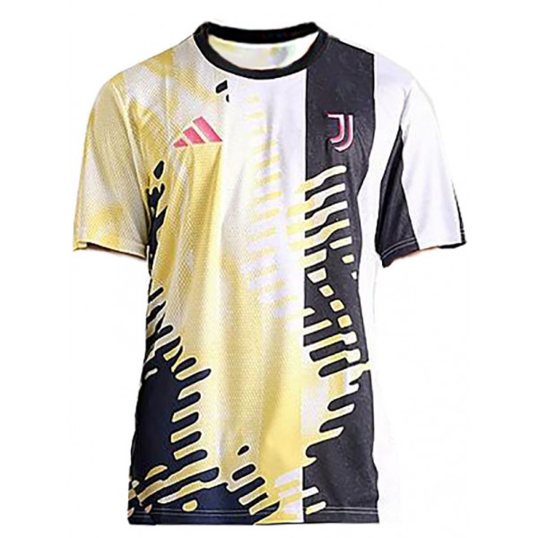 Juventus maglia da allenamento pre-partita uniforme da calcio per adulti kit sportivo giallo da uomo maglia da calcio 2025-2026