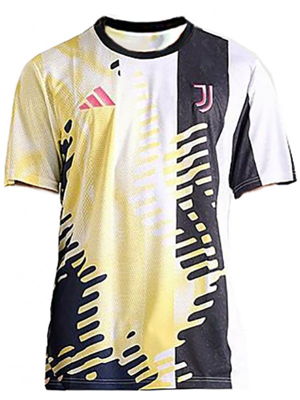 Juventus maglia da allenamento pre-partita uniforme da calcio per adulti kit sportivo giallo da uomo maglia da calcio 2025-2026