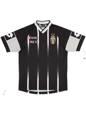 Juventus retro jersey black soccer uniform men's football kit sports top shirt 2000-2001