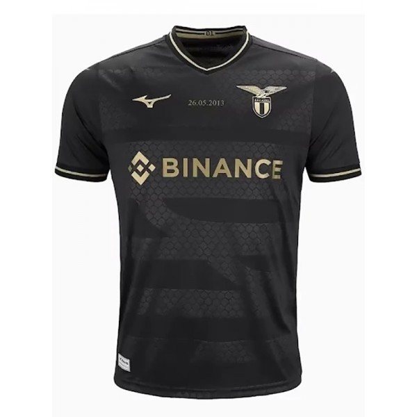 Lazio away jersey coppa Italia 10th anniversary soccer uniform men's second sportswear football kit black top shirt 2023