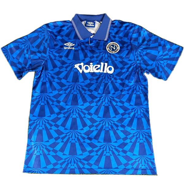Napoli retro soccer jersey maillot match men's sportwear football shirt blue 1991-1993