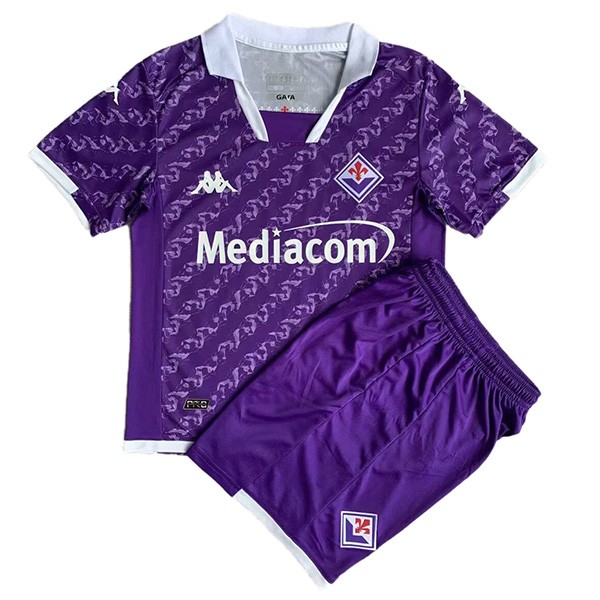 ACF Fiorentina home kids kit soccer children first football shirt mini youth uniforms 2023-2024