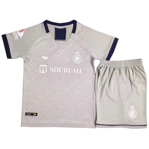 Al-Nassr FC fourth kids jersey soccer kit children 4th football shirt mini youth uniforms 2023-2024