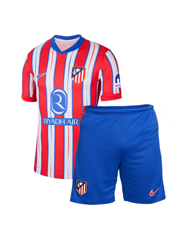 Atletico de Madrid kit per bambini da casa maglia da calcio per neonati maglia da calcio per bambini prima divisa da calcio mini uniformi per giovani 2024-2025