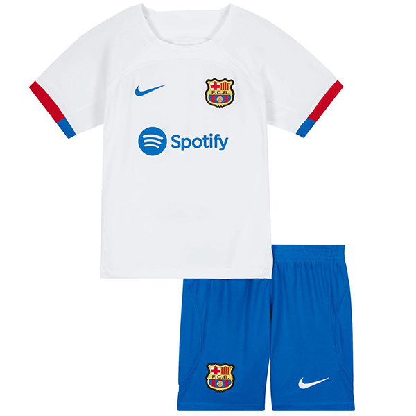 Barcelona away jersey soccer kit children second football mini shirt youth uniforms 2023-2024