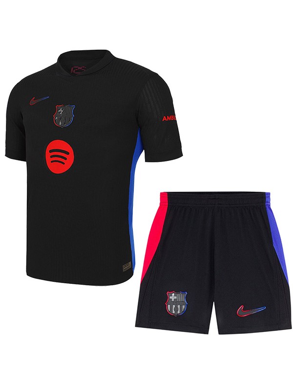 Barcelona maglia da trasferta per bambini kit da calcio per bambini seconda mini maglia da calcio divise giovanili 2024-2025