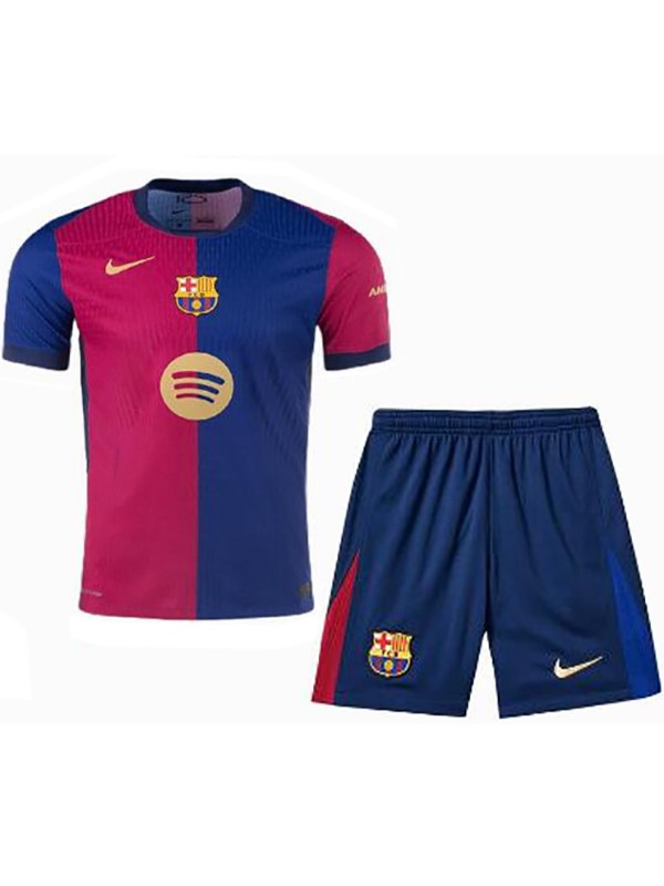 Barcelona maglia da casa per bambini kit da calcio per bambini prima mini maglia da calcio uniformi giovanili 2024-2025