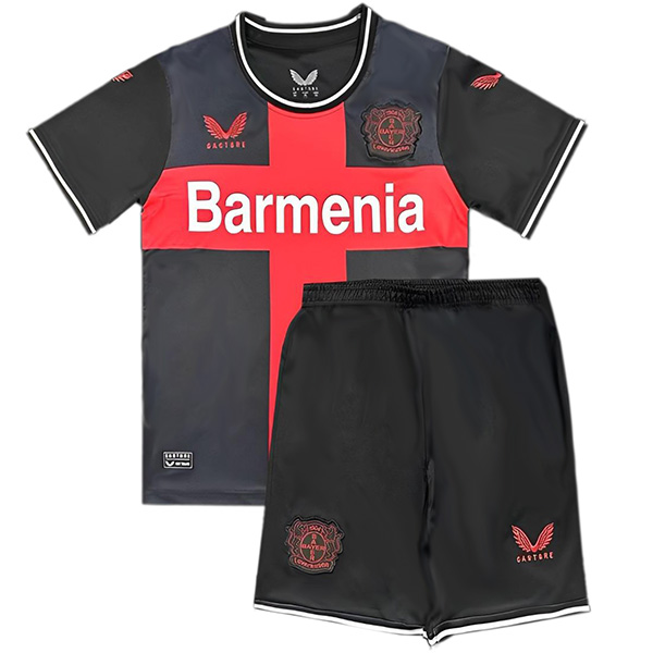 Bayer 04 Lerverkusen home kids jersey soccer kit children first football shirt mini youth uniforms 2024