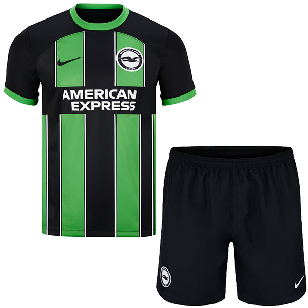 Brighton away jersey soccer kit children second football mini shirt youth uniforms 2023-2024