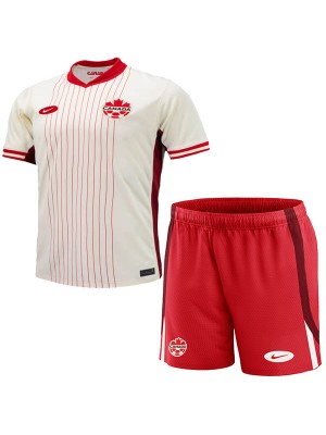 Canada away kids jersey soccer kit children second football shirt mini youth uniforms 2024-2025