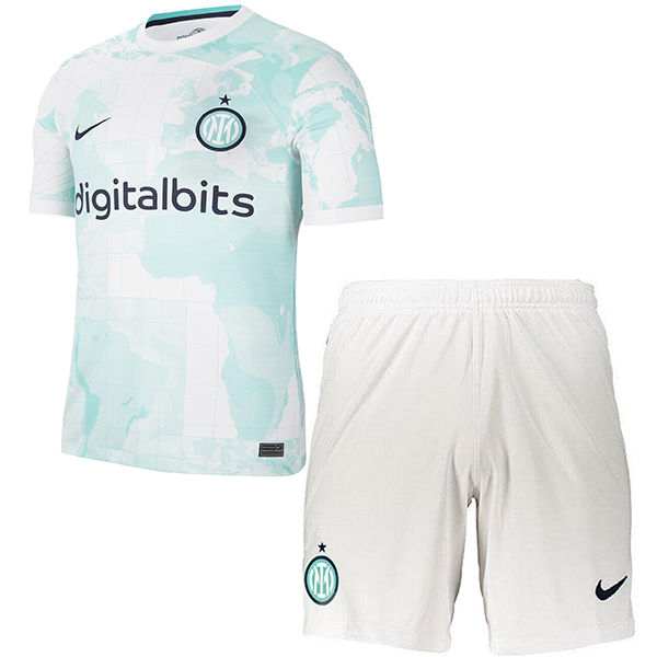 Inter milan away kids kit soccer children second football shirt mini youth uniforms 2022-2023